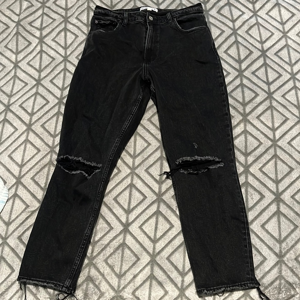 A&F mom jeans curve love